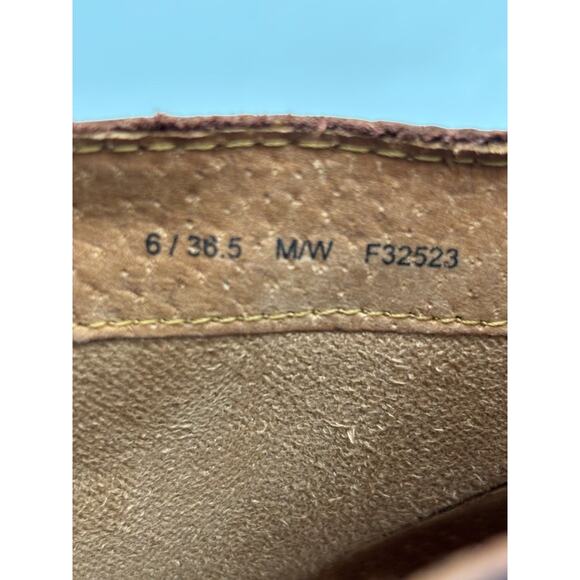 Børn TEMPLE F32523 Women's NEW Lace Up Leather Ankle Boots Brown US Size 6 NIB - Picture 10 of 11